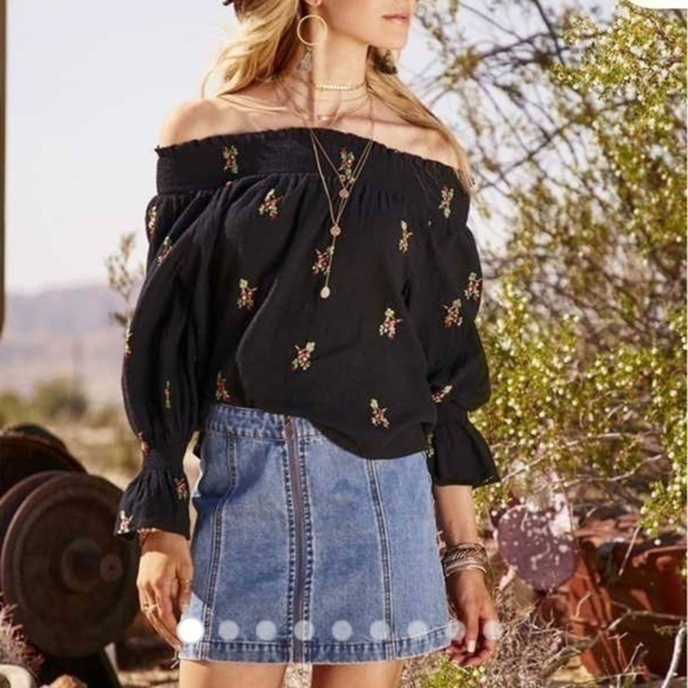 Altar’d NWT jean skirt medium wash size x small